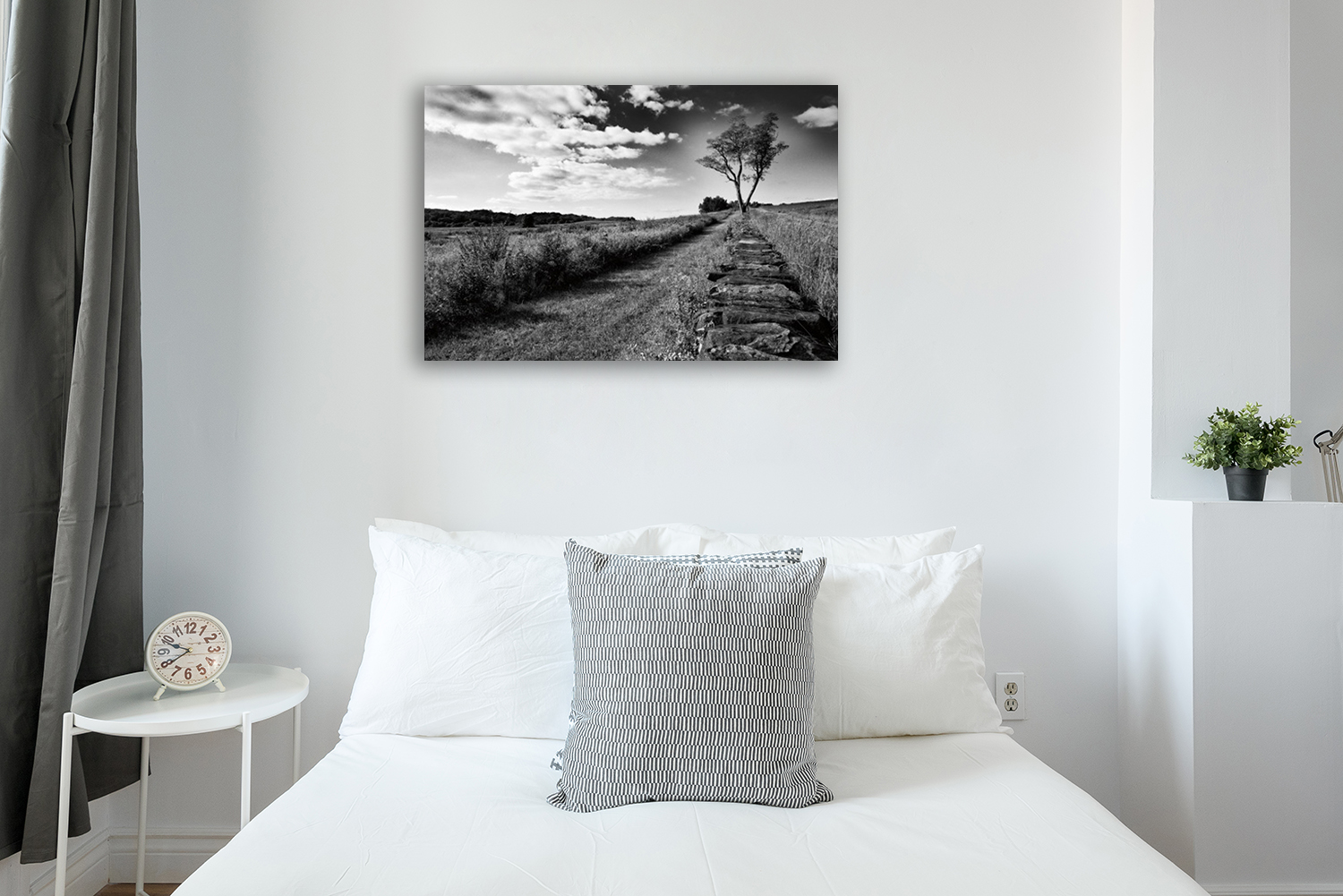 Black and White Art Print Canvas