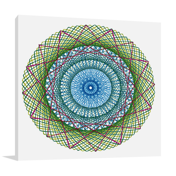 String Multicolor I Wall Art Print