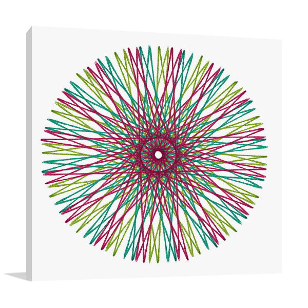 String Multicolor II Wall Art Print