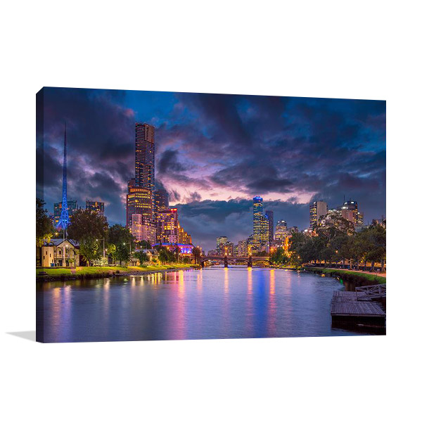 Print on Canvas | Summer Sunset Melbourne