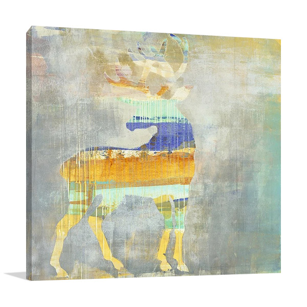 Sunrise Stag Canvas Print | Harris