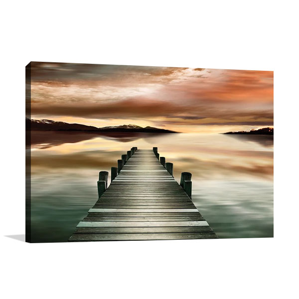 Sunset Jetty Art Print