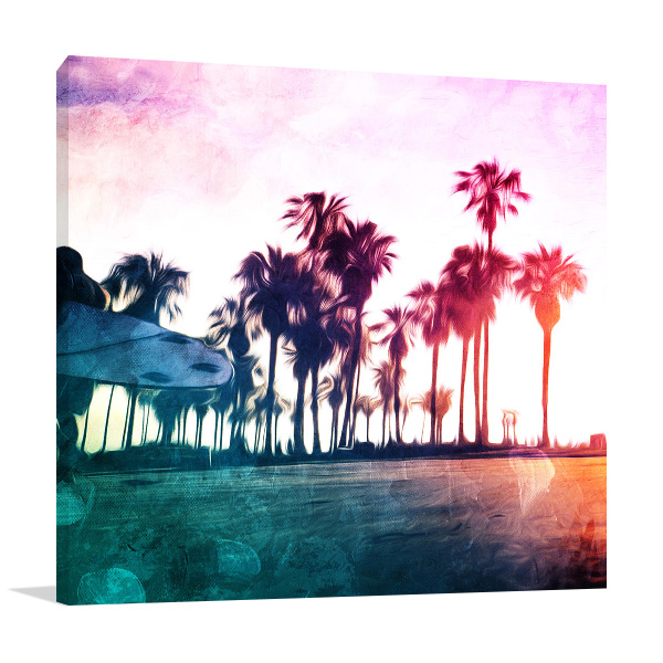 Surf On The Boardwalk Wall Art Print