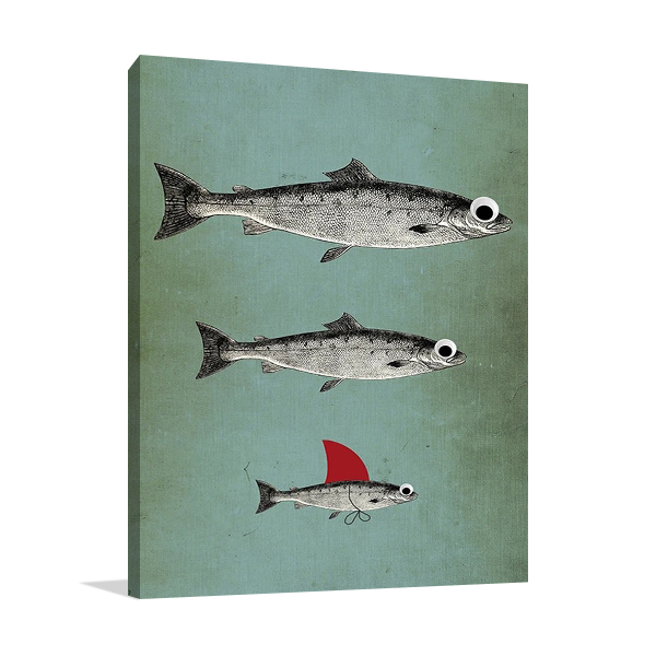 Surviving Fish Wall Art Print