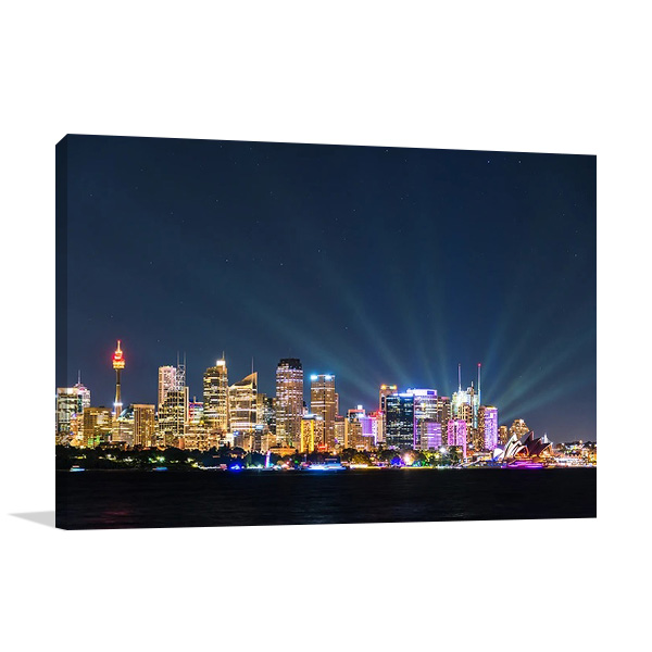 Australia Sydney at Night Print