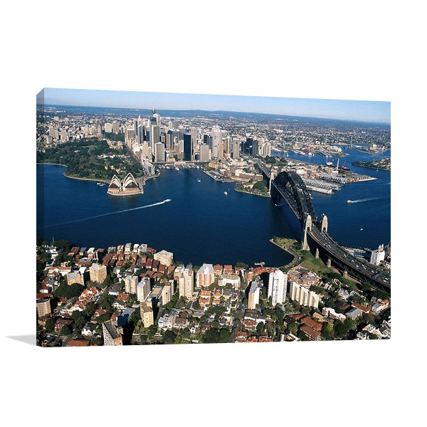 Sydney City Aerial View Print