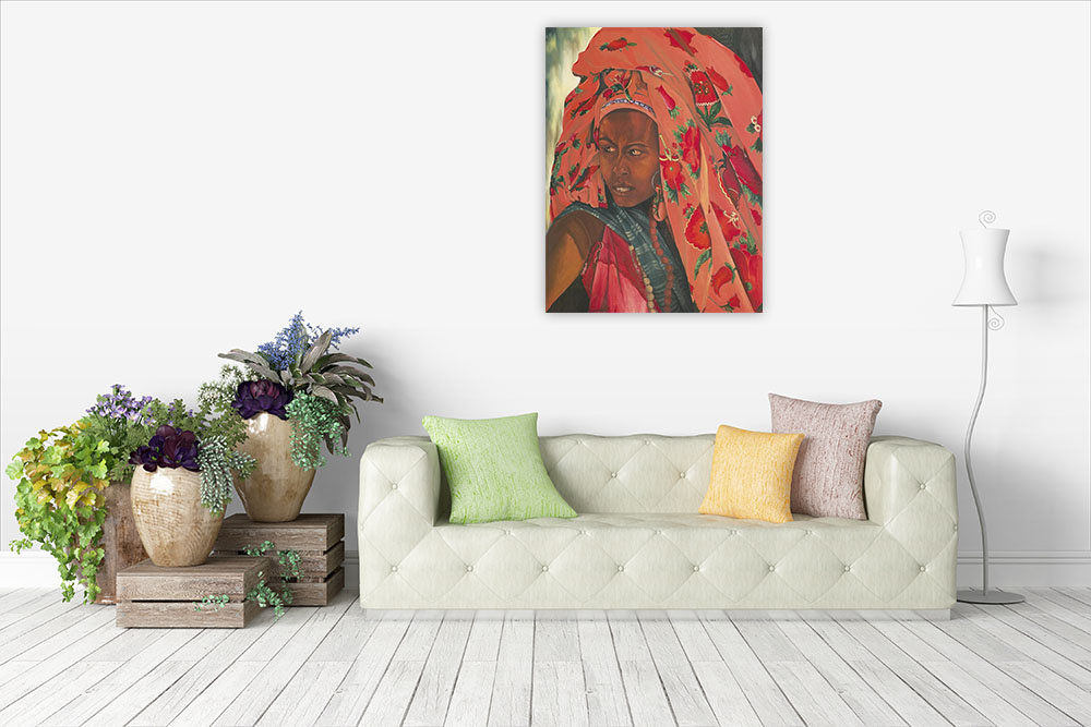 African Woman Canvas Print