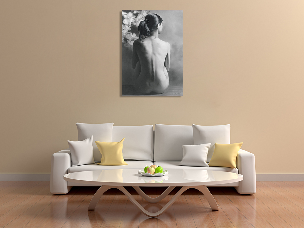 Black and White Art Print Canvas