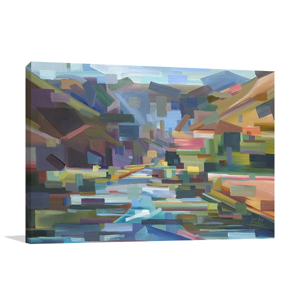 Yakima Canyon Wall Print on Canvas