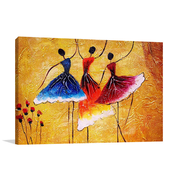 Three Spanish Dancers Print on Canvas