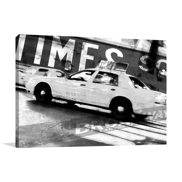 Times Square Taxi II Wall Art Print