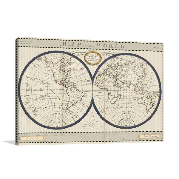 Torkingtons World Map Wall Art Print