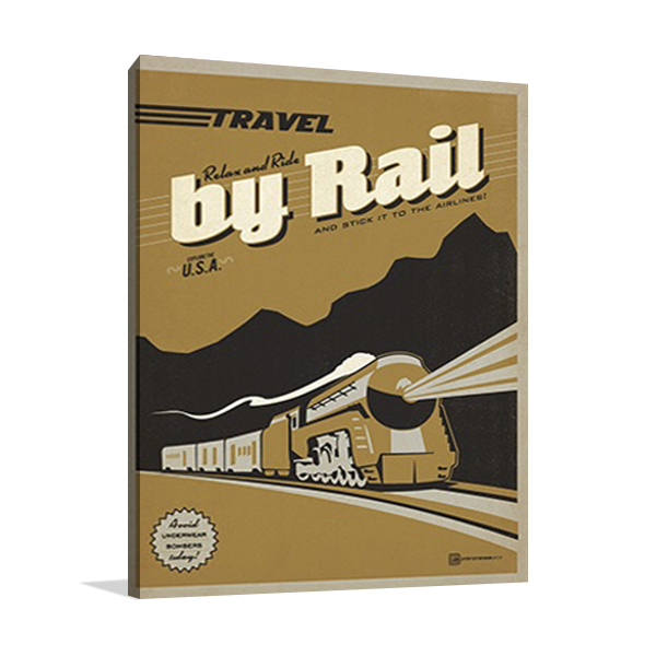 Travel by Train Wall Art Print