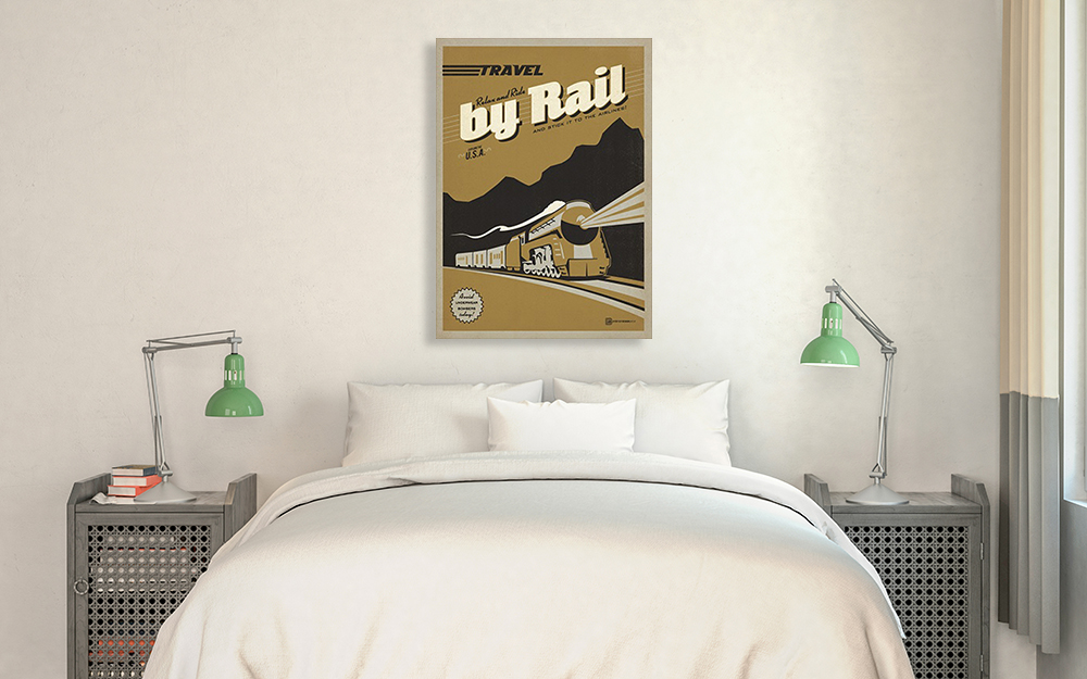 Portrait Vintage Print on Canvas