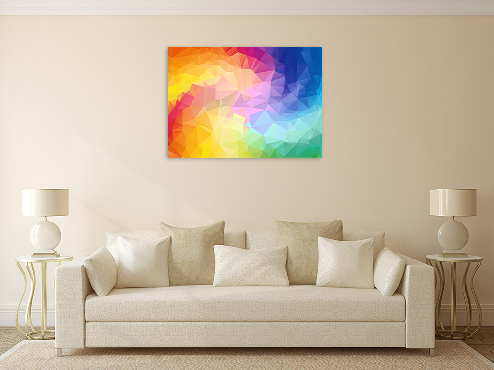 Triangular Contemporary Canvas Print