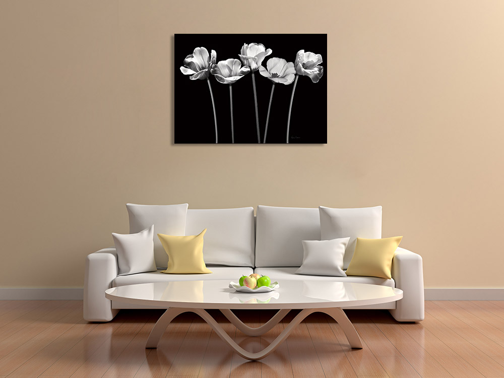 Digital Botanical Flower Canvas Print