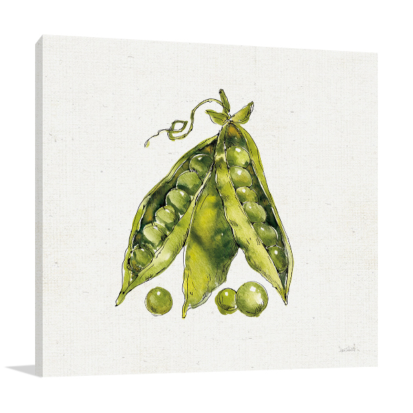 Veggie Market Peas IV Wall Art Print