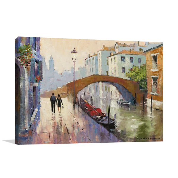 Venice Twilight Wall Canvas Print | E. Anthony Orme