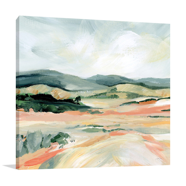 Vermillion Landscape I Wall Art Print