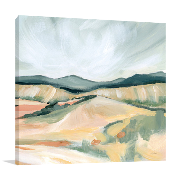 Vermillion Landscape II Wall Art Print