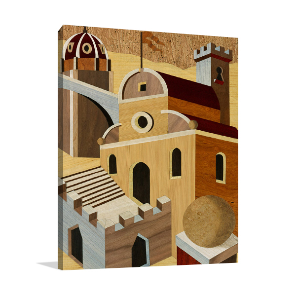 Village Scenery I Wall Art Print