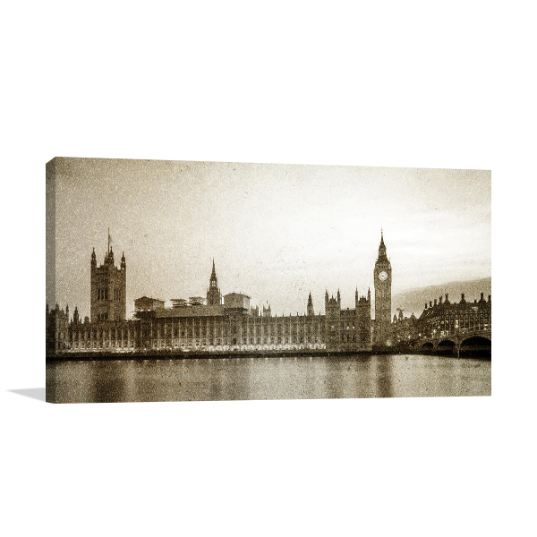 Vintage Big Ben Wall Art Print