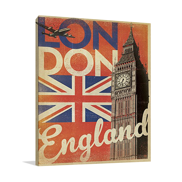 Vintage London Big Ben Wall Art Print