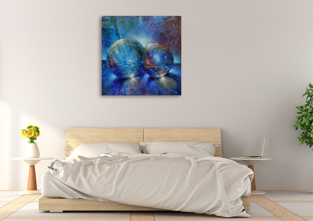 Annette Schmucker | Two Blue Marbles | Prints