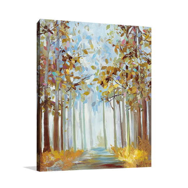 Walking Through Gold Wall Art Print