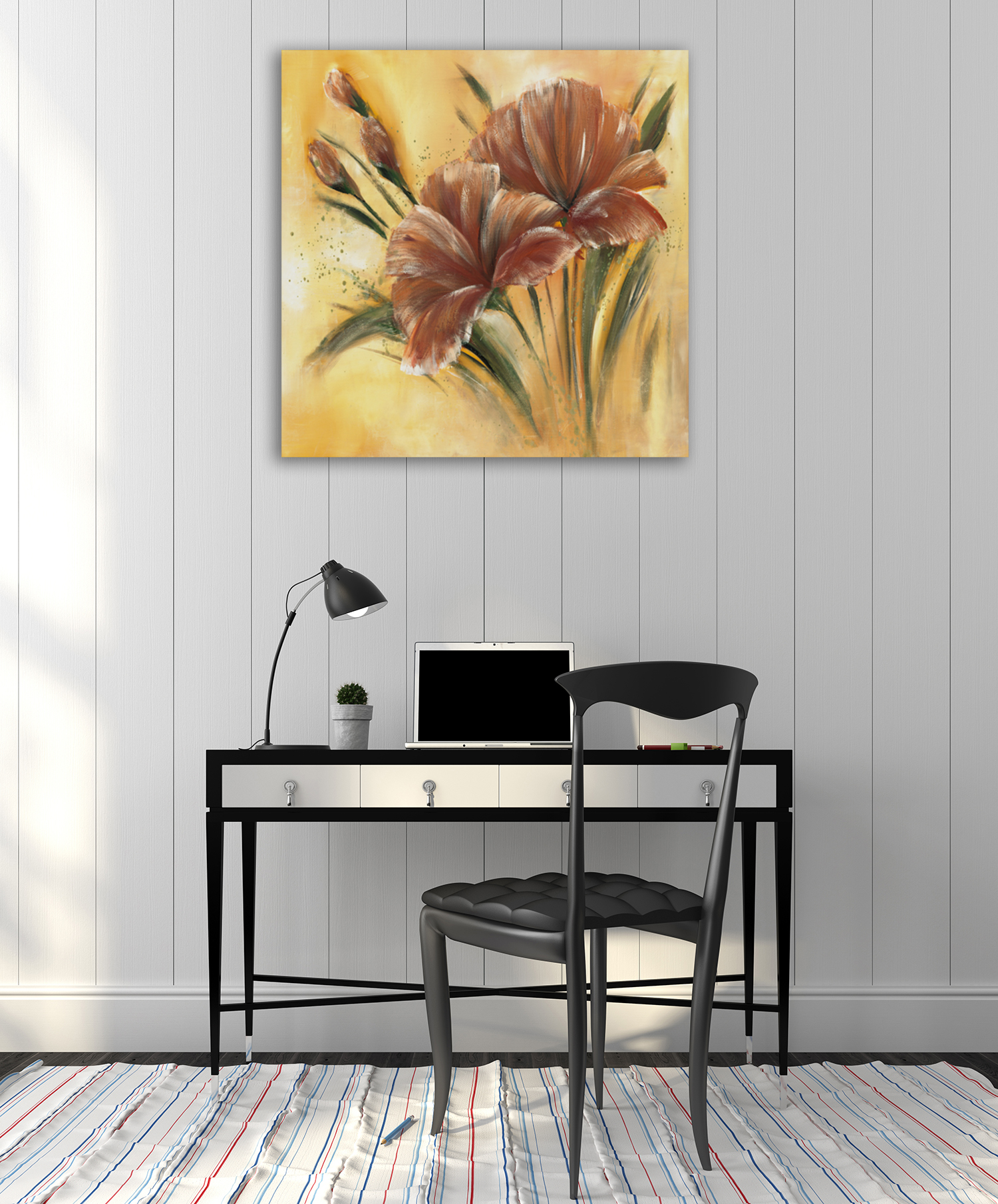 Floral Flower Wall Art Print 