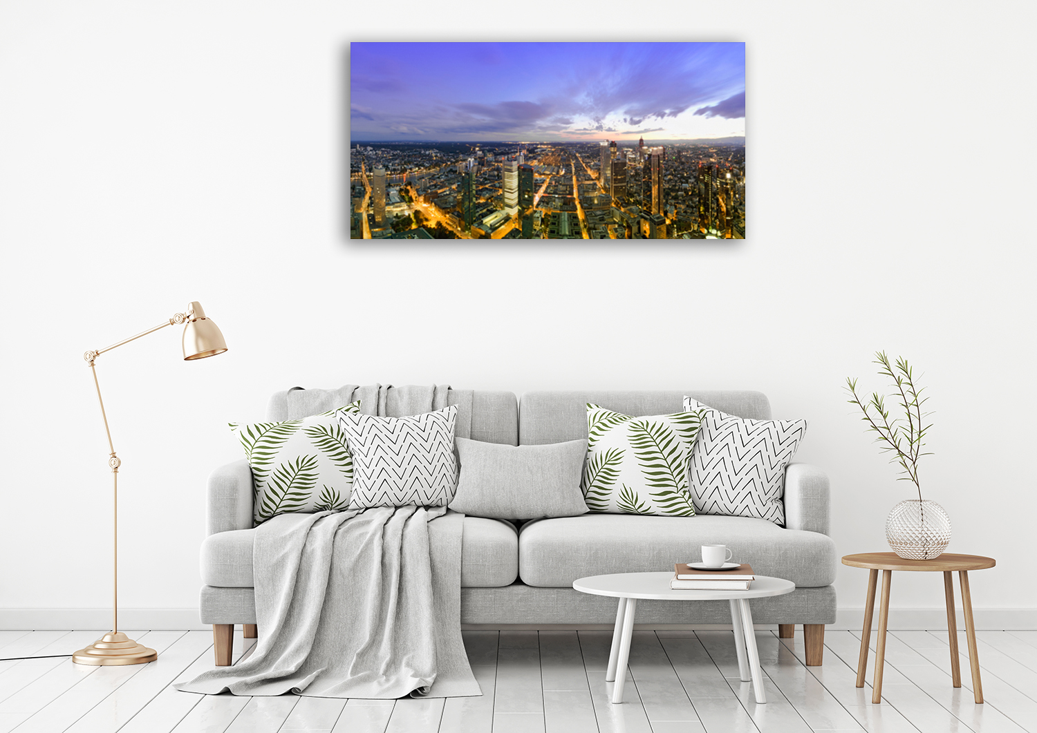 World Landmarks Art Canvas Print