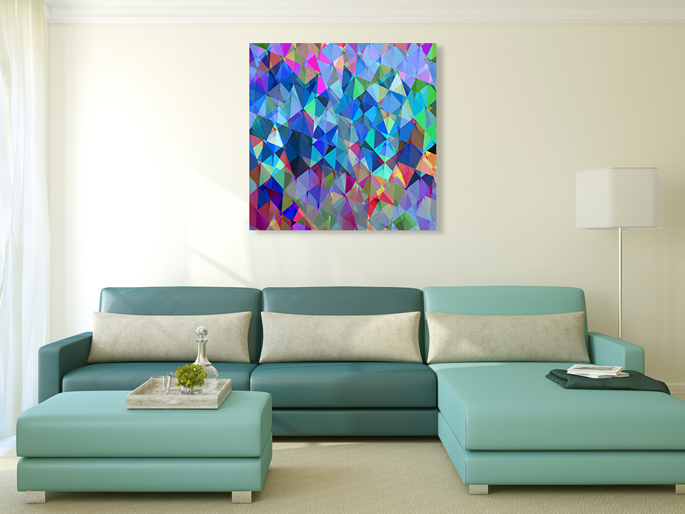 Multi-Colours Wall Art Print on Canvas