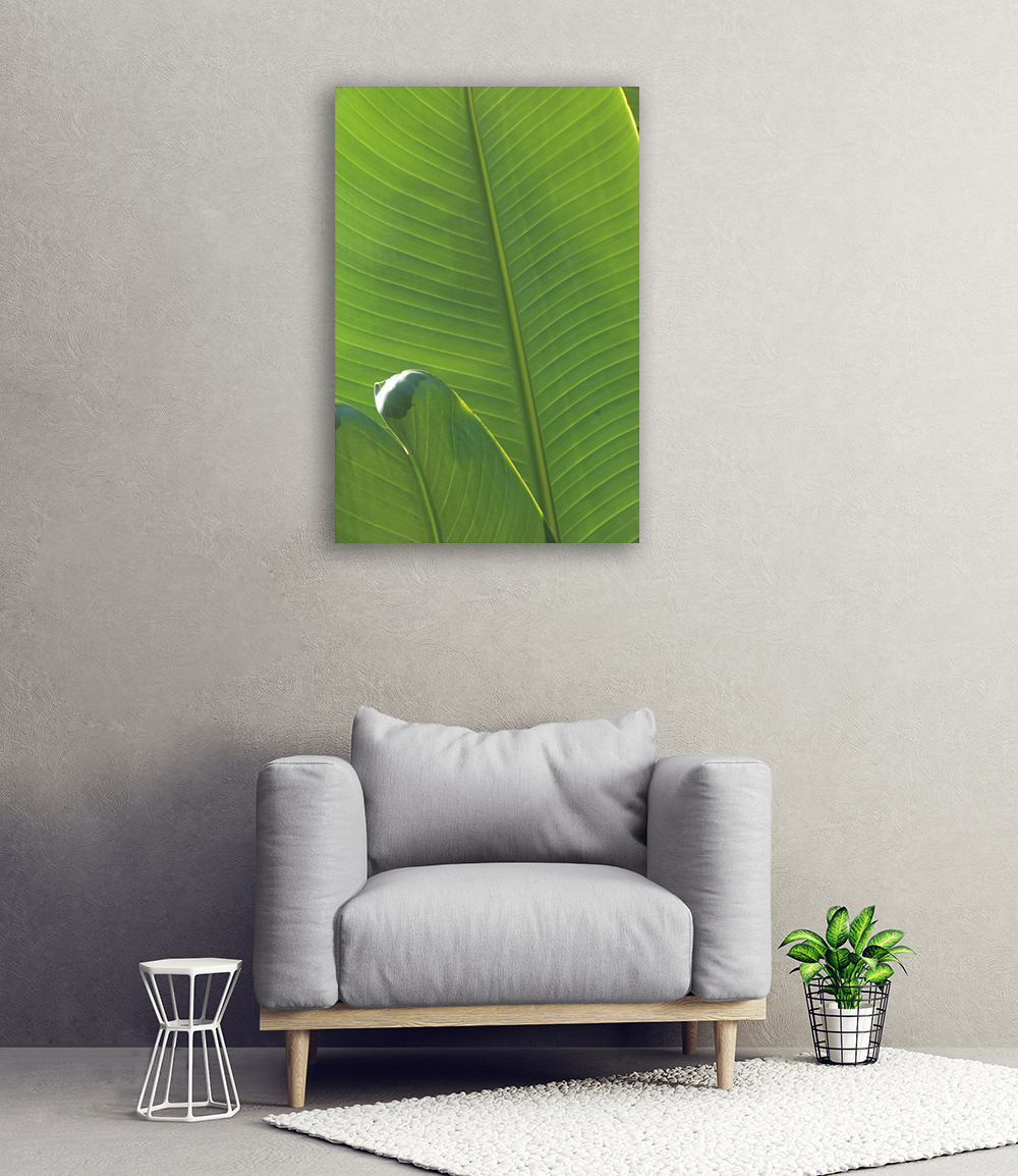 Green Portrait Art Print on The Wall