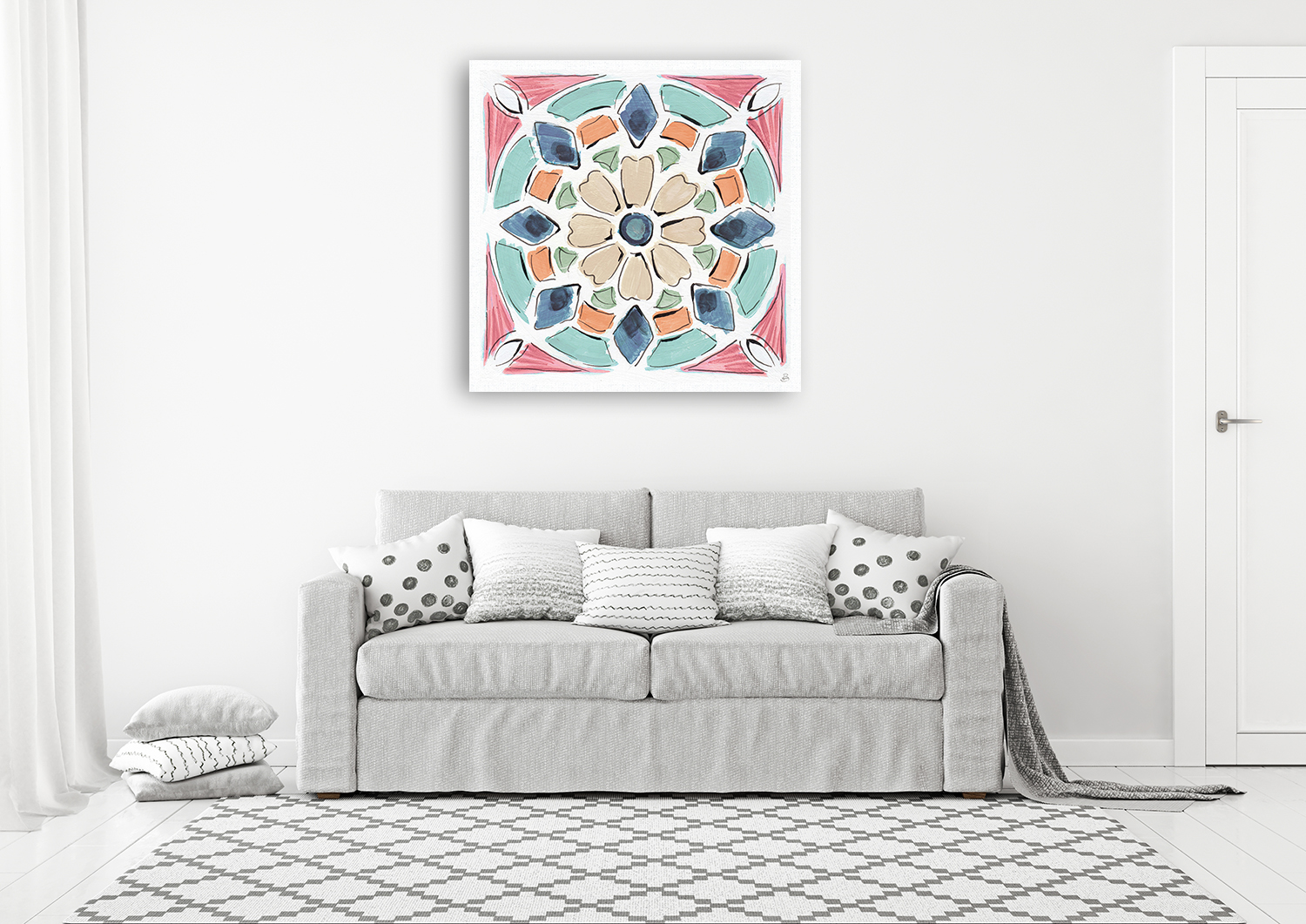 Canvas Pink Wall Art Print