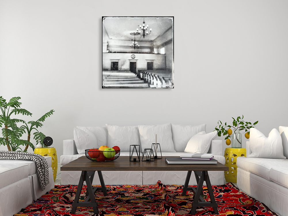 Black and White Wall Art Print on Canvas