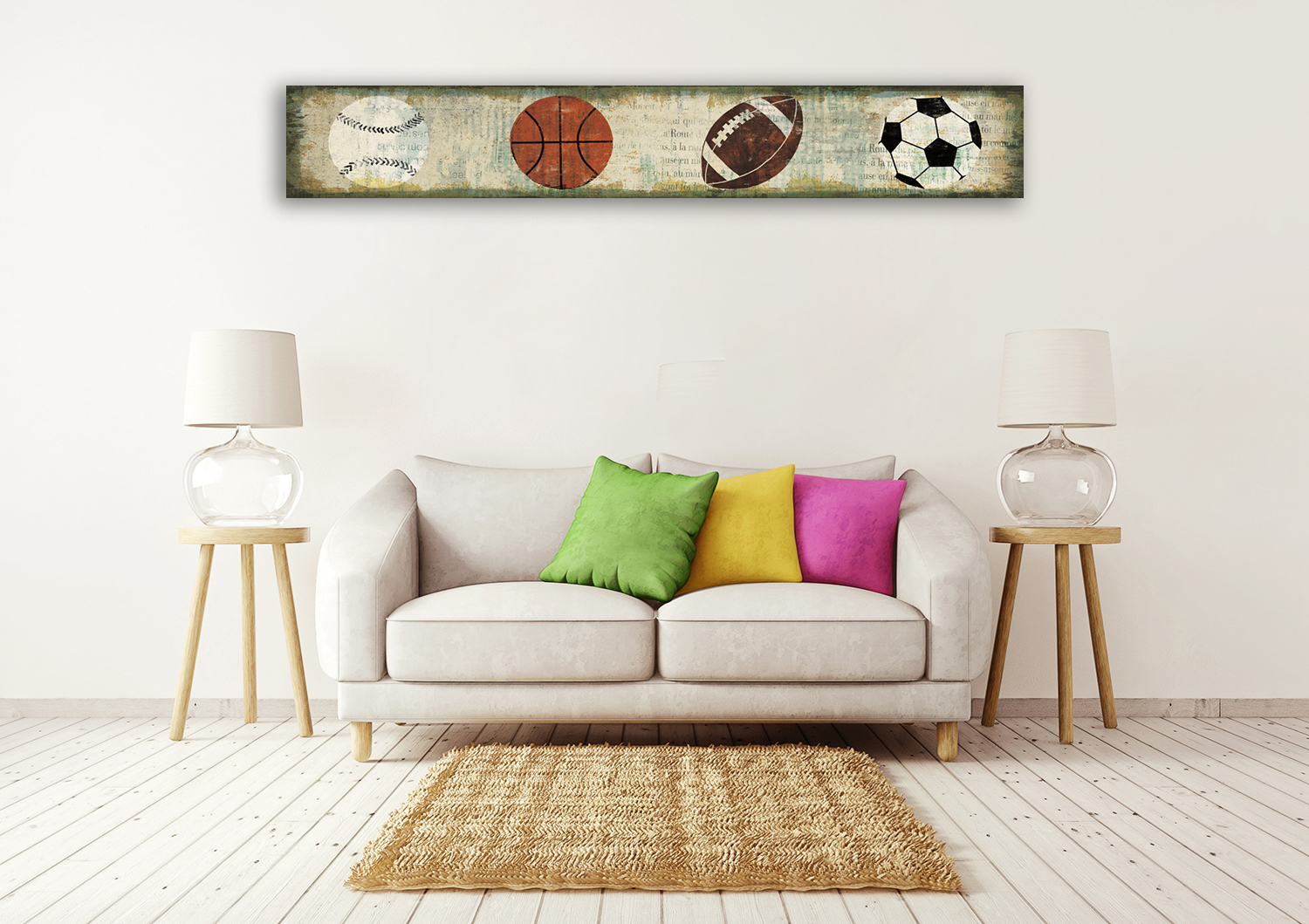 Kids Room Art Print on Canvas