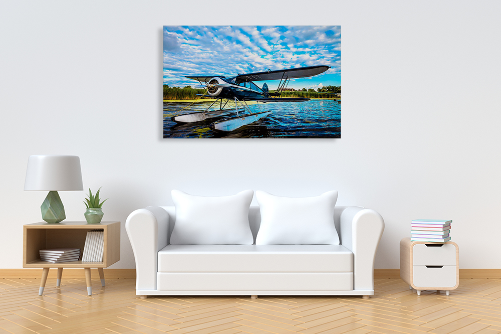 Blue Art Print on Canvas