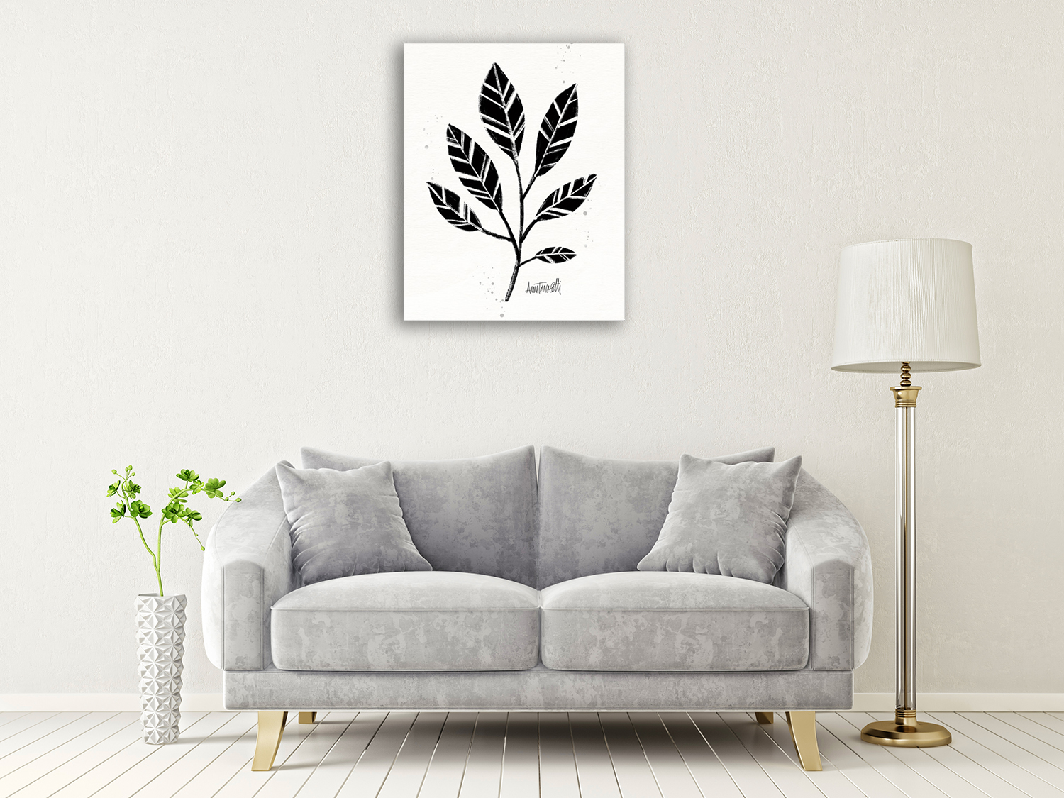 Botanical Flower Canvas Print