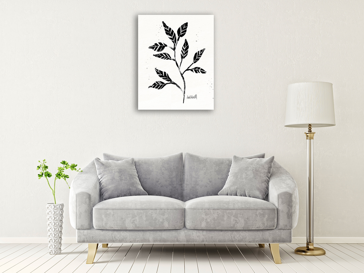 Black and White Canvas Print