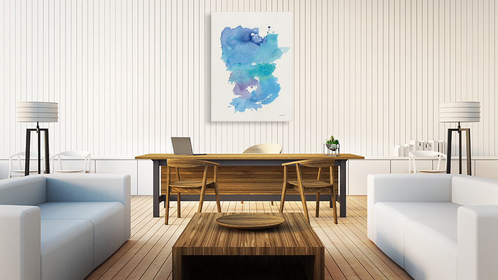 Watercolour Canvas Art Print