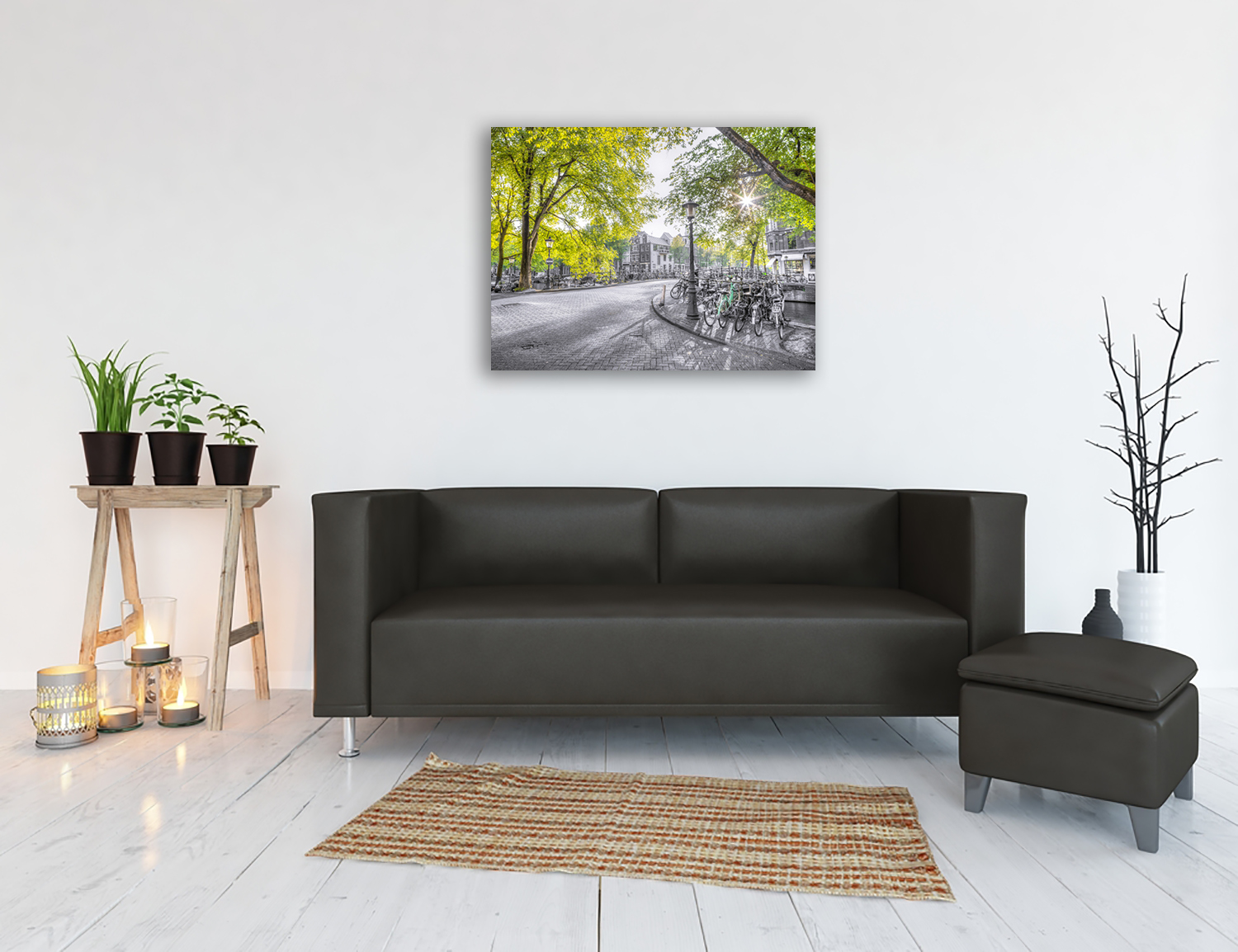 Green Canvas Wall Art Print