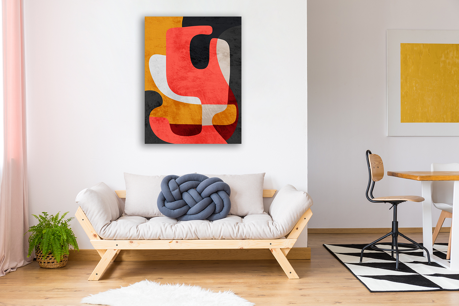 Portrait Abstract Wall Art on Canvas