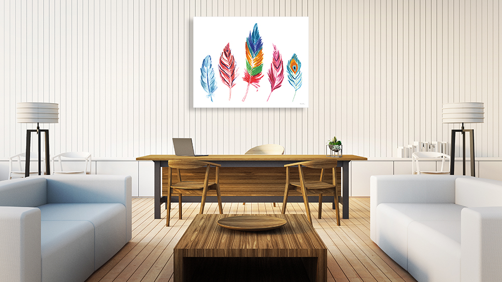 Multi-Colours Wall Art Print on Canvas