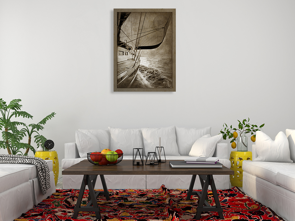 Black and White Wall Art Print on Canvas