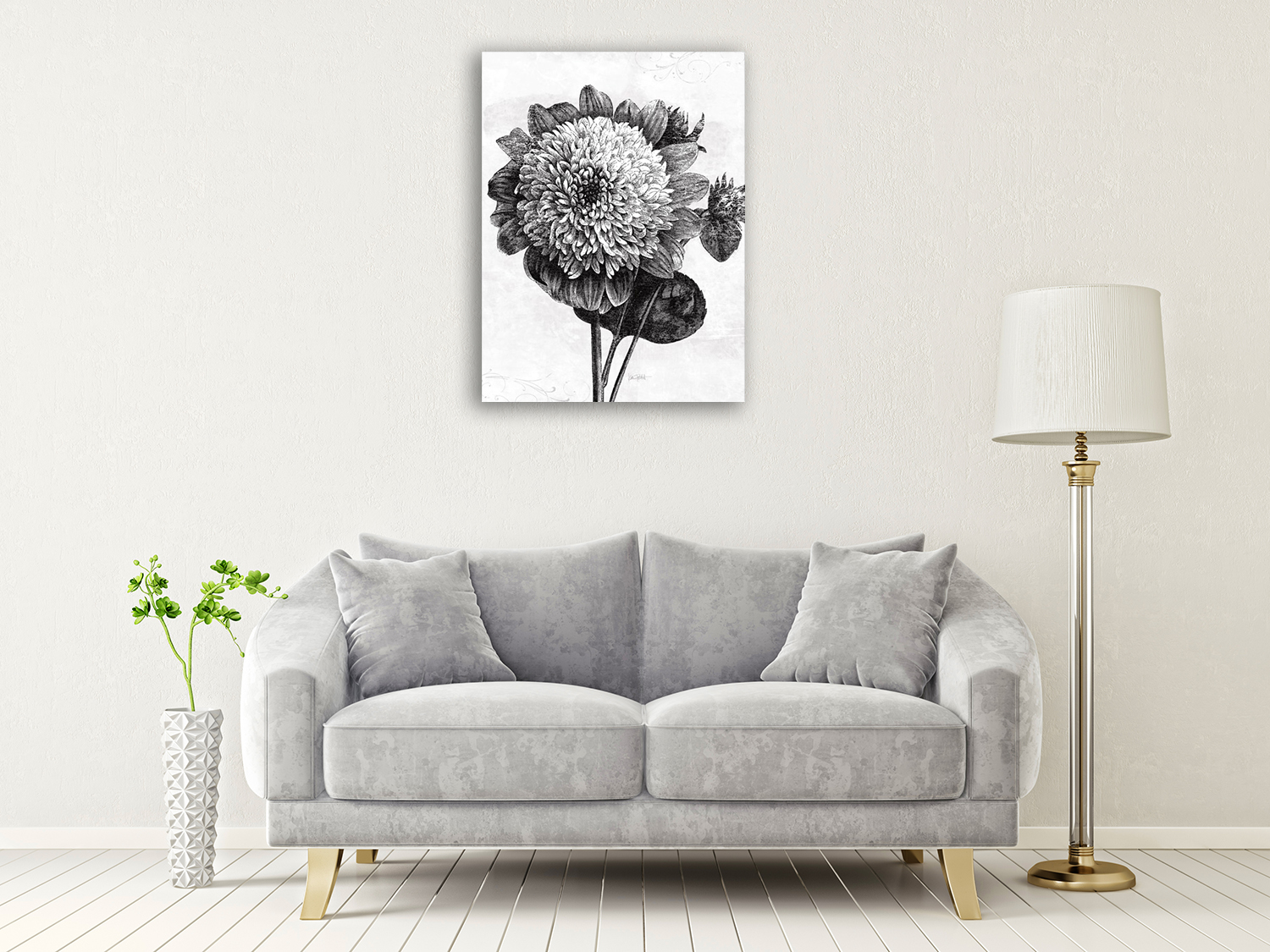 Botanical Canvas Art Print on The Wall