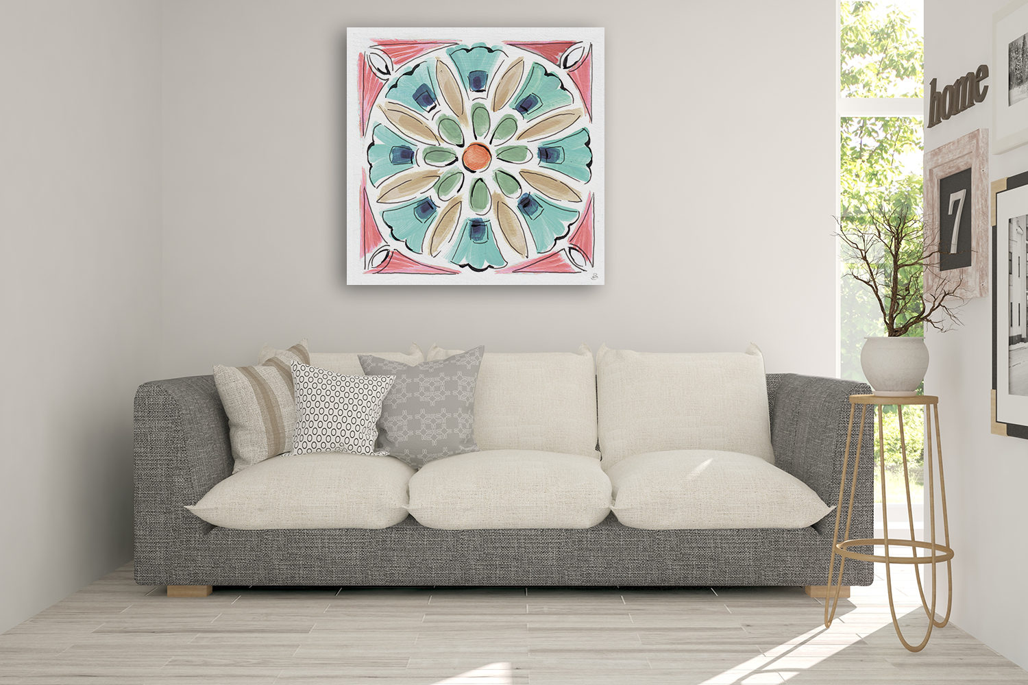 Square Modern Wall Art Print