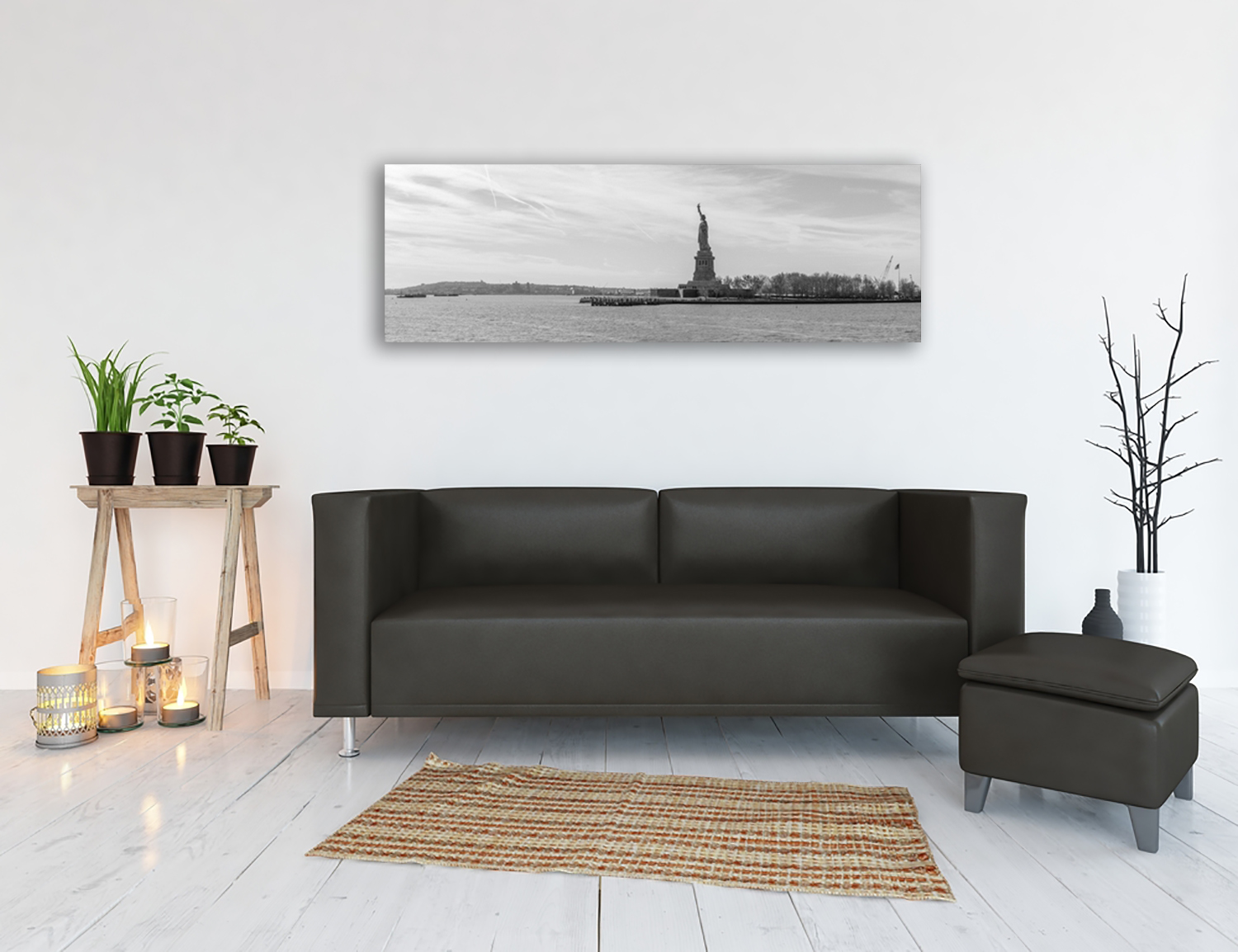 Black and White Canvas Print