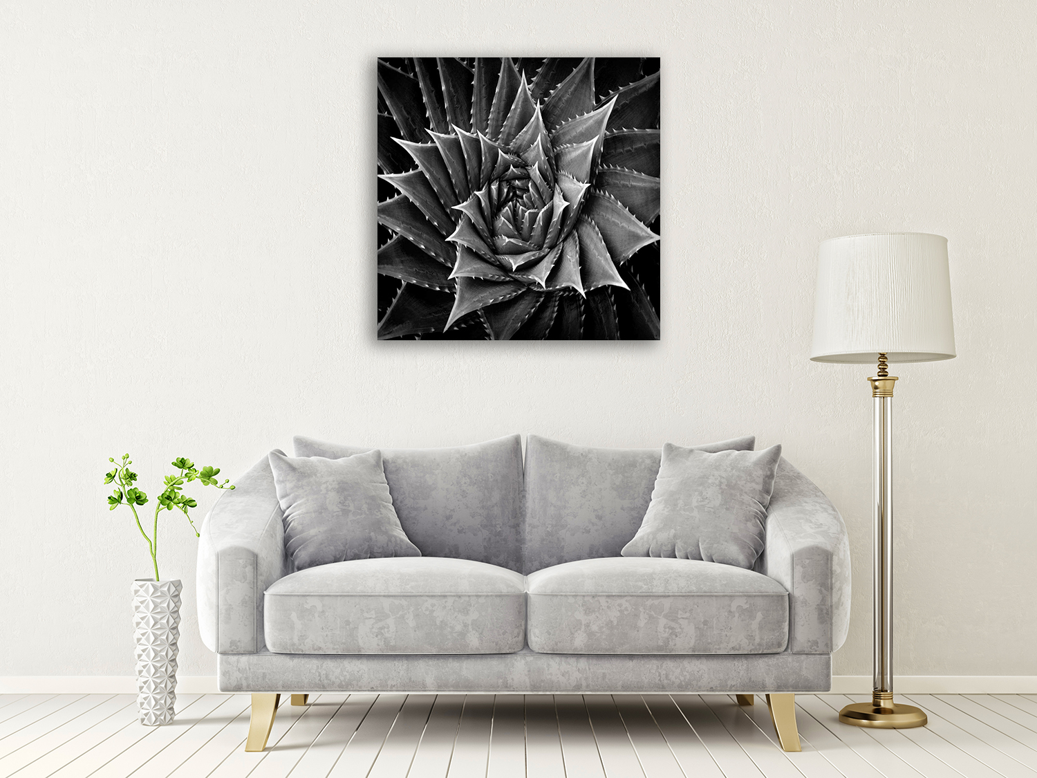 Black and White Canvas Print