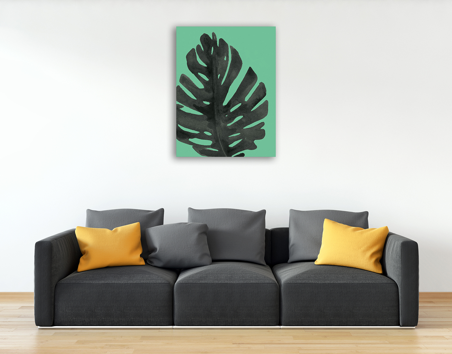 Portrait Cosmos and Palms Wall Print