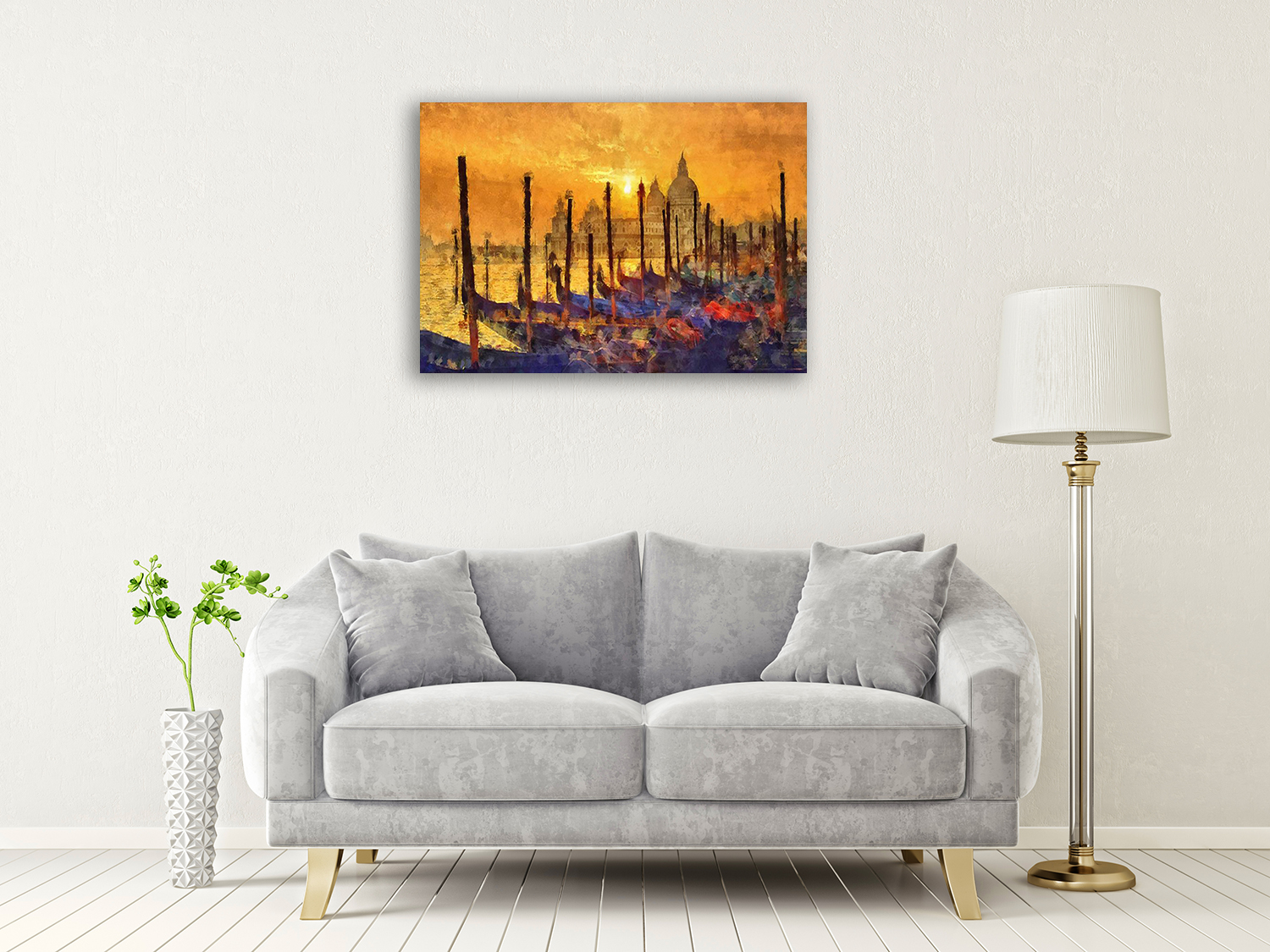 Multi-Colours Wall Art Print on Canvas